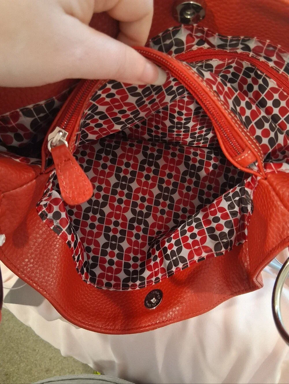Mossimo  Rust-Tone Pebbled Shoulder  Bag